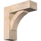 Ekena Millwork Thorton Block Smooth Bracket w/ Offset Brace, Douglas Fir, 5 1/2"W x 16"D x 16"H BKT0604X16X16THR05SDF - alternate 1